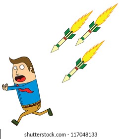 Homing missile attack