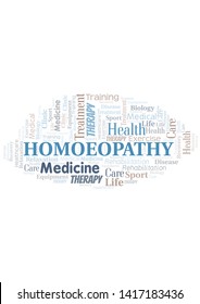 Homoeopathy word cloud. Wordcloud made with text only.