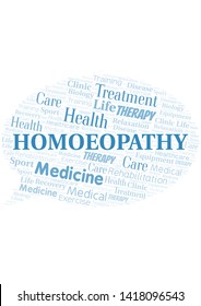 Homoeopathy word cloud. Wordcloud made with text only.