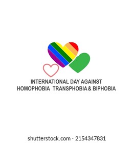 Homophobia, transphobia, and biphobia icon design illustration vector