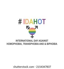 Homophobia, transphobia, and biphobia icon design illustration vector