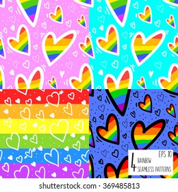 homosexual seamless pattern can be used for wallpaper, pattern fills, web page background, surface textures. Rainbow flag