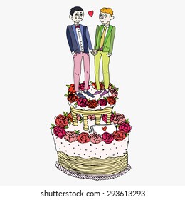 Homosexual wedding ceremony.