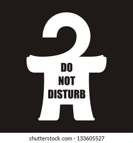 Homunculus. # 22 (do not disturb)  An abstract illustration of urban style for printing on various media.