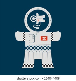 Homunculus. # 39 (open space) An abstract illustration of urban style for printing on various media.