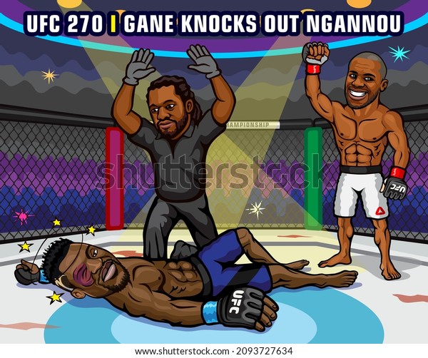 Honda
Center in Anaheim, California, United States. January 22, 2022. UFC
270: Ngannou vs. Gane is an upcoming mixed martial arts event
produced by the Ultimate Fighting
Championship