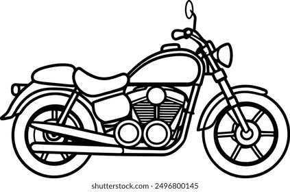 honda rebel motorcycle hand drawn art work 