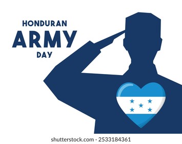 Honduran Army Day. Flat design vector. Eps 10.