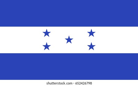 honduras contry flag with high resolution vector.