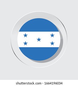 honduras country flag circle icon with a white background