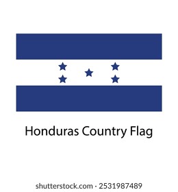 Honduras Country Flag hand drawing illustration vector based drawing