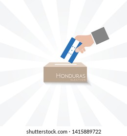 Honduras Elections Vote Box Vector 