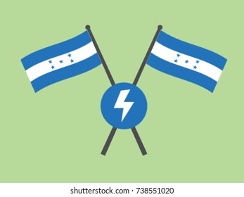 Honduras Emblem Electricity Voltage