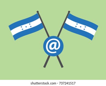 Honduras Emblem Email Digital