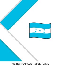 Plantilla de diseño de fondo de resumen de marca de Honduras. Cartel del Día de la Independencia de Honduras en medios sociales. Ilustración de Honduras