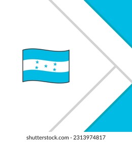 Plantilla de diseño de fondo de resumen de marca de Honduras. Cartel del Día de la Independencia de Honduras en medios sociales. Caricatura de Honduras
