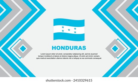 Honduras Flag Abstract Background Design Template. Honduras Independence Day Banner Wallpaper Vector Illustration. Honduras Design