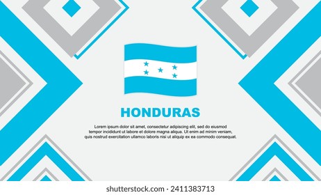 Plantilla de diseño de fondo de resumen de marca de Honduras. Ilustración de vectores de papel tapiz del Día de la Independencia de Honduras. Día de la Independencia de Honduras