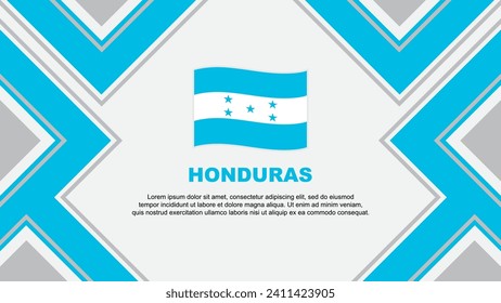 Plantilla de diseño de fondo de resumen de marca de Honduras. Ilustración de vectores de papel tapiz del Día de la Independencia de Honduras. Vector de Honduras