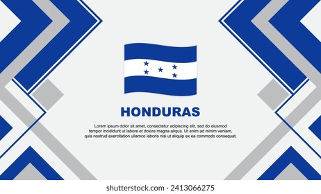 Honduras Flag Abstract Background Design Template. Honduras Independence Day Banner Wallpaper Vector Illustration. Banner