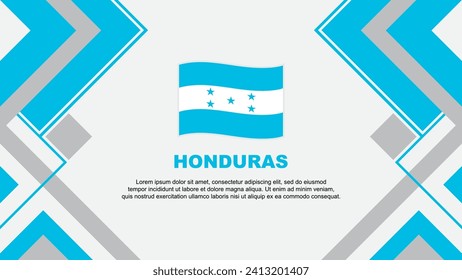 Honduras Flag Abstract Background Design Template. Honduras Independence Day Banner Wallpaper Vector Illustration. Honduras Banner