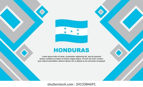 Honduras Flag Abstract Background Design Template. Honduras Independence Day Banner Wallpaper Vector Illustration. Honduras Cartoon