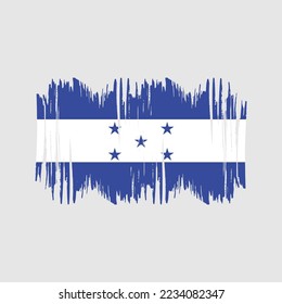 Honduras Flag Brush Vector Illustration