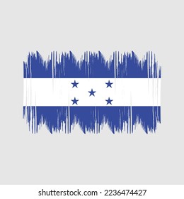 Ilustración del vector del pincel de bandera de Honduras