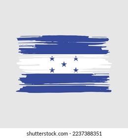 Ilustración del vector del pincel de bandera de Honduras