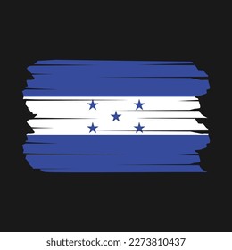 Honduras Flag Brush Vector Illustration