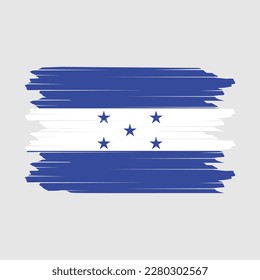 Honduras Flag Brush Vector Illustration