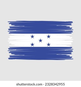 Honduras Flag Brush Vector Illustration