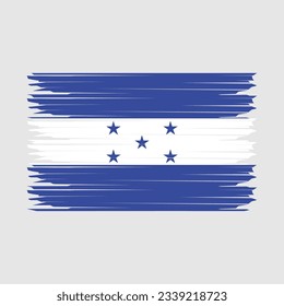 Honduras Flag Brush Vector Illustration