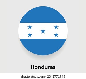 Honduras Flaggenblase Kreis um die Form Symbol Vektorgrafik