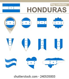 Honduras Flag Collection, 12 versions