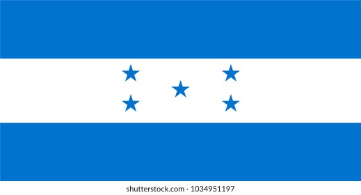 Honduras Flag country. Illustrator vector