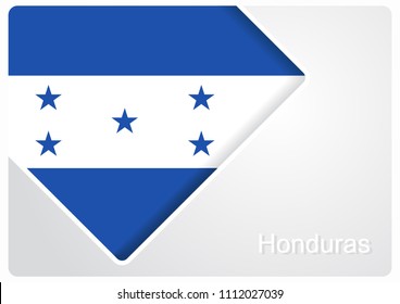 Honduras flag design background layout. Vector illustration.