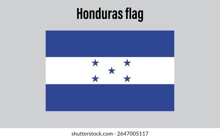  Honduras Flag design digital vector illustration