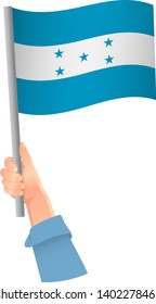 Ícone da bandeira de Honduras na mão