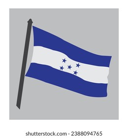 Honduras Flagge Symbol Vektorgrafik Design
