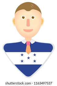 Honduras flag man icon