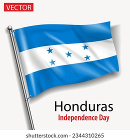 Honduras flag national independence day vector flags in America 