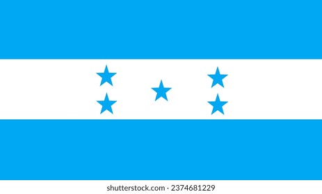 Honduras Flag. National Honduras flag. Flag of Honduras. Flag of Honduras Vector graphics