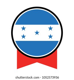 Honduras flag, official colors and proportion correctly. National Honduras flag. Vector illustration.