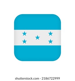 Honduras flag, official colors. Vector illustration.