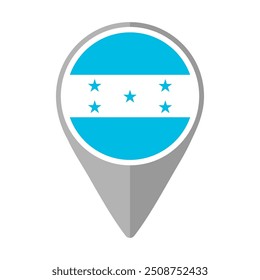 Sinalizador de Honduras no Pin de Localização