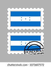 Honduras flag on postage stamps