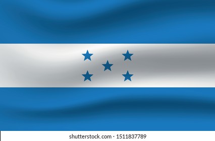 Honduras flag. Simple vector. National flag of Honduras