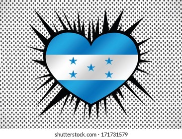 Honduras  flag themes idea design