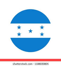 Honduras flag vector icon